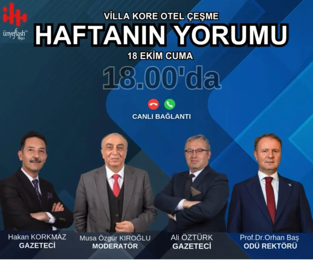 ORDU ÜNİVERSİTESİ REKTÖRÜ PROF.DR. ORHAN BAŞ HAFTANIN YORUMU PROGRAMINDA ..