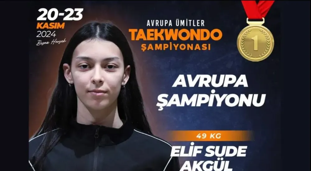 Ordulu Elif Sude Akgül Avrupa Şampiyonu!