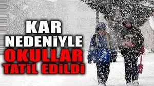 Ünye’de Kar Yağışı Nedeniyle Bazı Okullarda Eğitime Ara Verildi