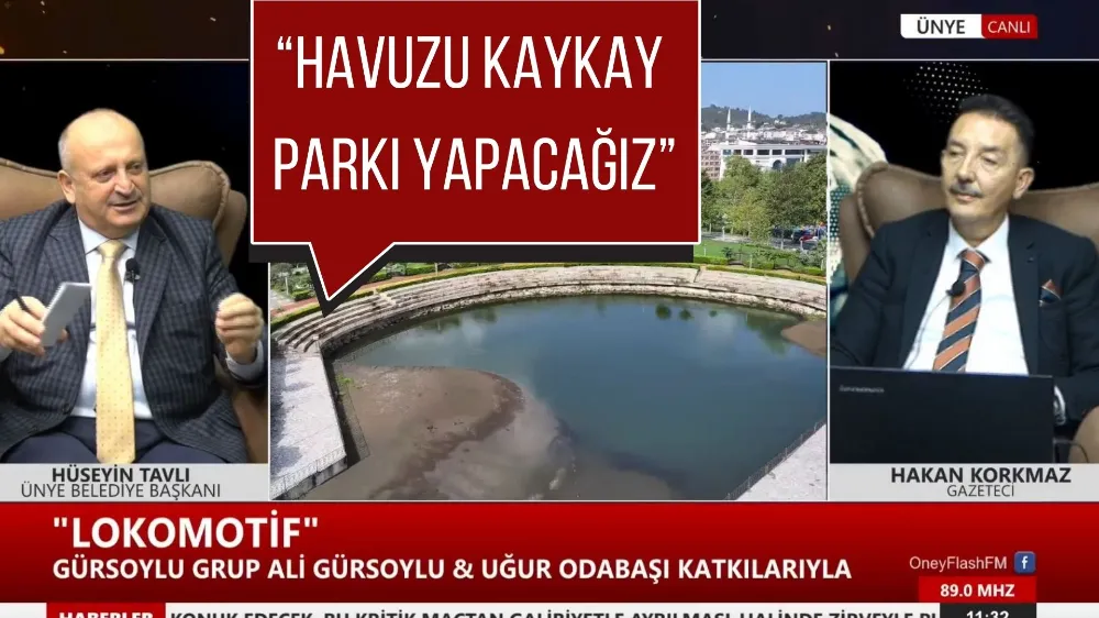 BAŞKAN TAVLI: “HAVUZU KAYKAY PARKI YAPACAĞIZ”