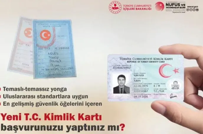Eski nüfus cüzdan ve sürücü belgelerinizi değiştirin!