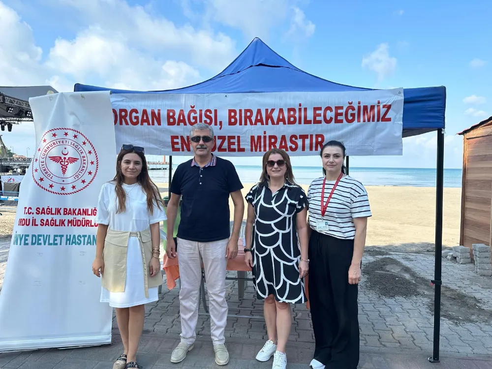 Ünye Devlet Hastanesinde Doku Organ Bağışı çalışmaları devam ediyor.