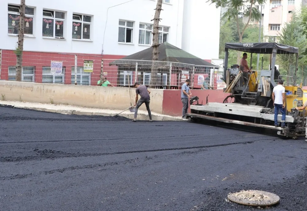 KUMRU ŞEHİR MERKEZİ ASFALTLANIYOR