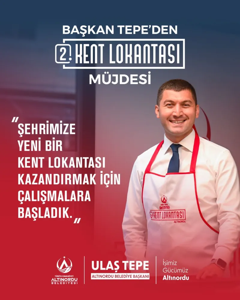 Altınordu’ya İkinci Kent Lokantası Açılacak.