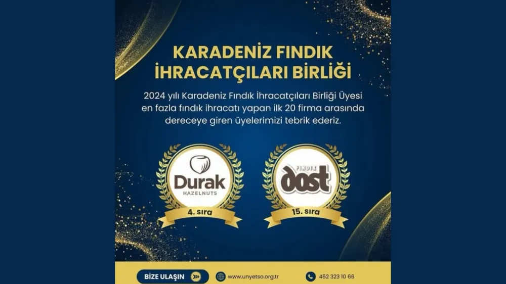 DURAK FINDIK VE DOST FINDIK İHRACATTA ZİRVEDE!