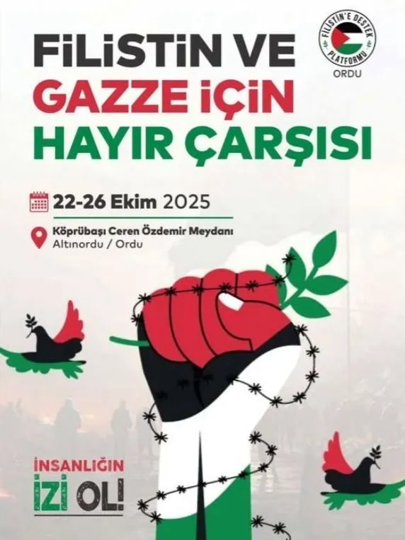 Ordu’dan Filistin’e Tam Destek!