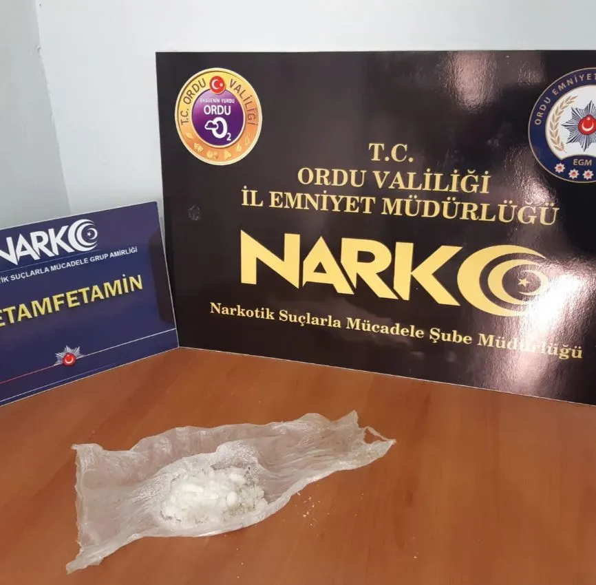 ORDU’DA NARKOTİK OPERASYONLARI: 28 OPERASYON, 1 TUTUKLAMA