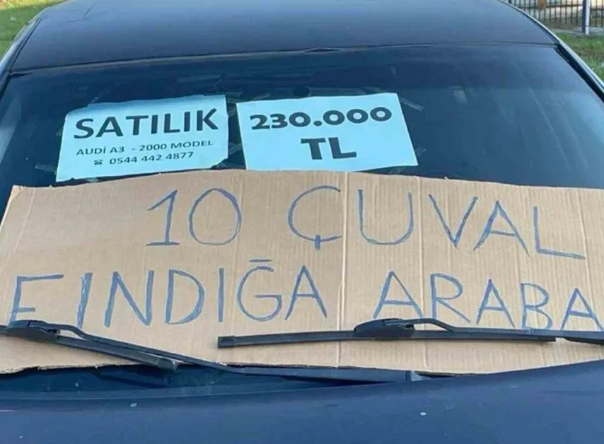 SAMSUN’DA 10 ÇUVAL FINDIĞA ARABA..