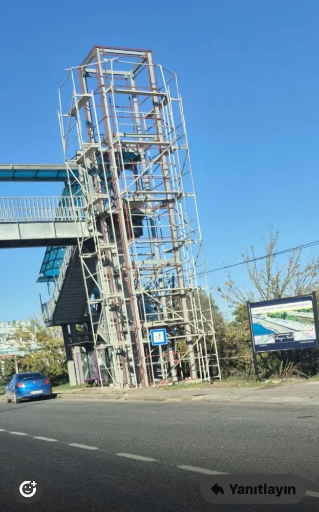 Ünye Devlet Hastanesi Önünde Asansörlü Yaya Geçidi Çalışmaları Başladı