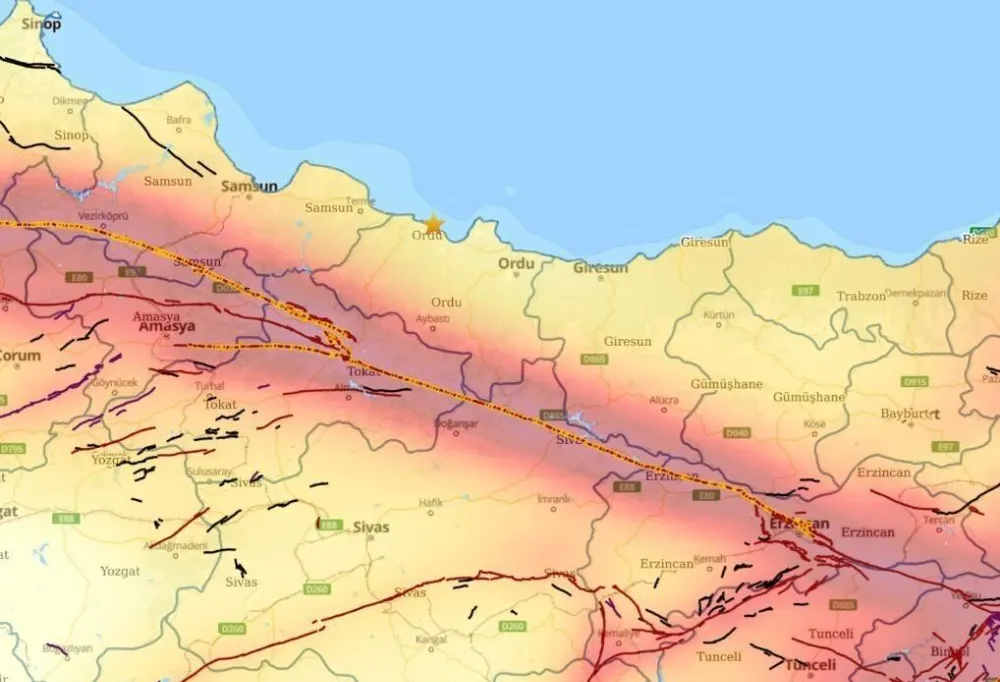 Ordu Artık 2. Derece Deprem Bölgesi!