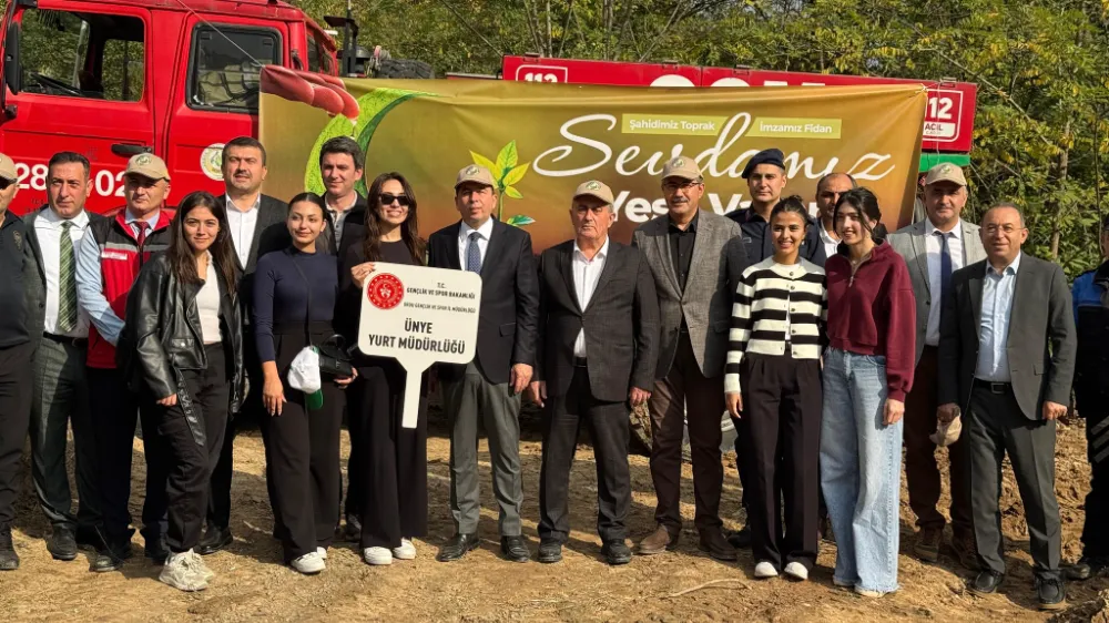 Ünye’de fidan dikme etkinliği gerçekleştirildi.