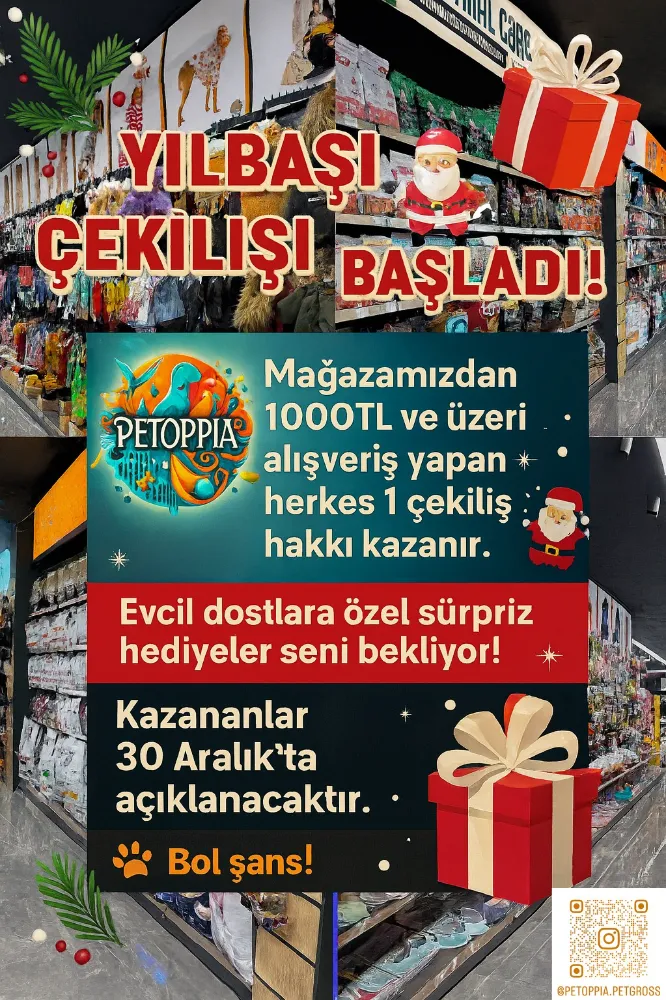 PETOPPIA’DA YILBAŞI ÇEKİLİŞİ BAŞLADI!