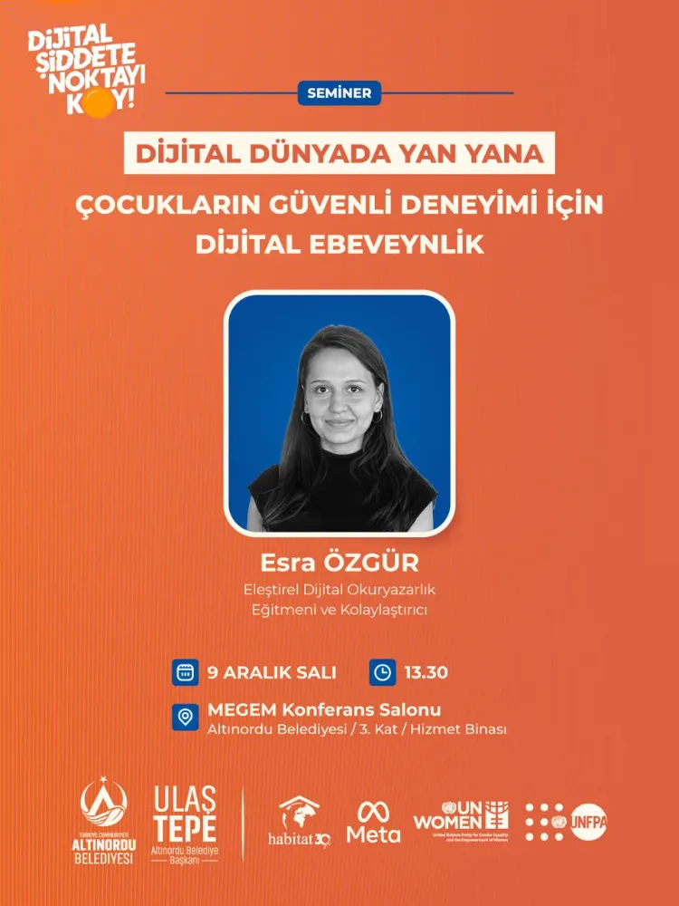 Altınordu Belediyesi’nden Dijital Ebeveynlik Semineri