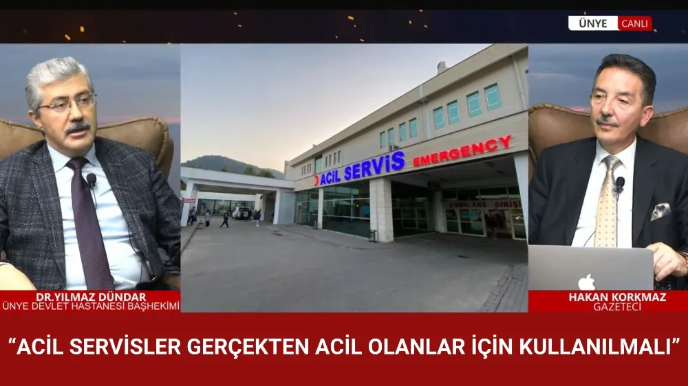 BAŞHEKİM DÜNDAR: “ACİL SERVİSLER GERÇEKTEN ACİL OLANLAR İÇİN KULLANILMALI”