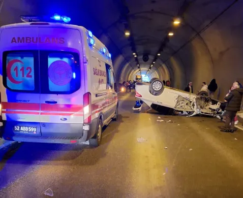 Ünye’de Tünelde Trafik Kazası: 7 Yaralı