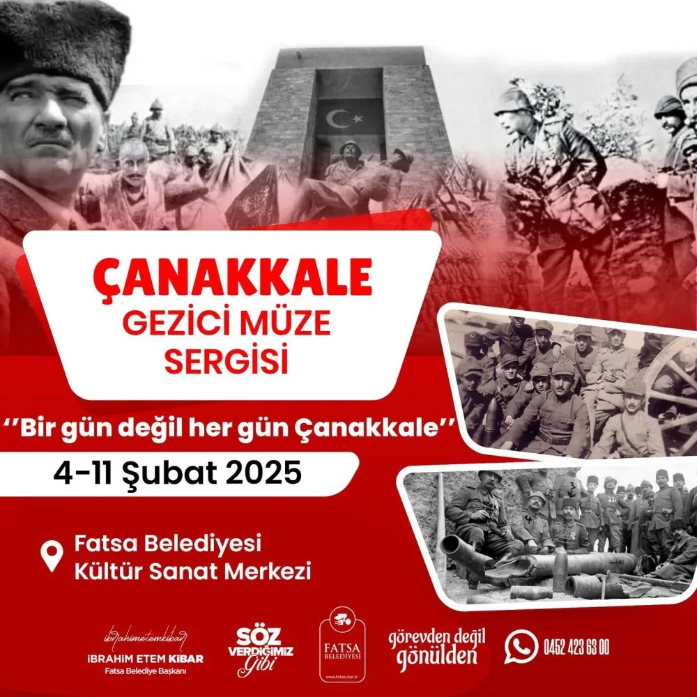 Çanakkale Gezici Müzesi Sergisi Fatsa