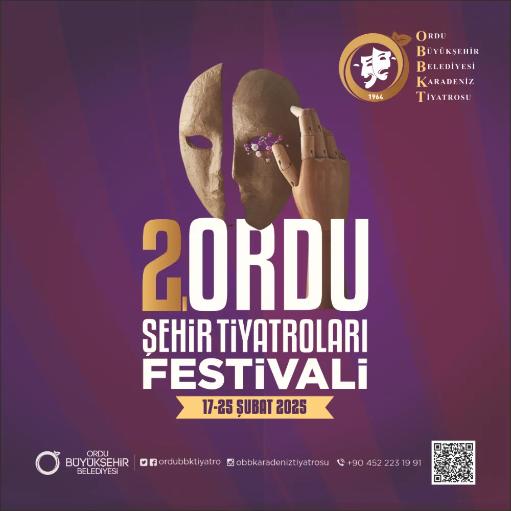 2. ORDU ŞEHİR TİYATROLARI FESTİVALİ BAŞLIYOR