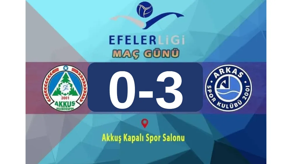 AKKUŞ BELEDİYESPOR SEZONU MAĞLUBİYETLE KAPATTI