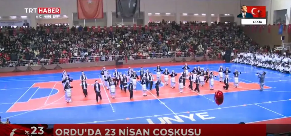 ÜNYE’DEKİ 23 NİSAN COŞKUSU TRT EKRANLARINDA!