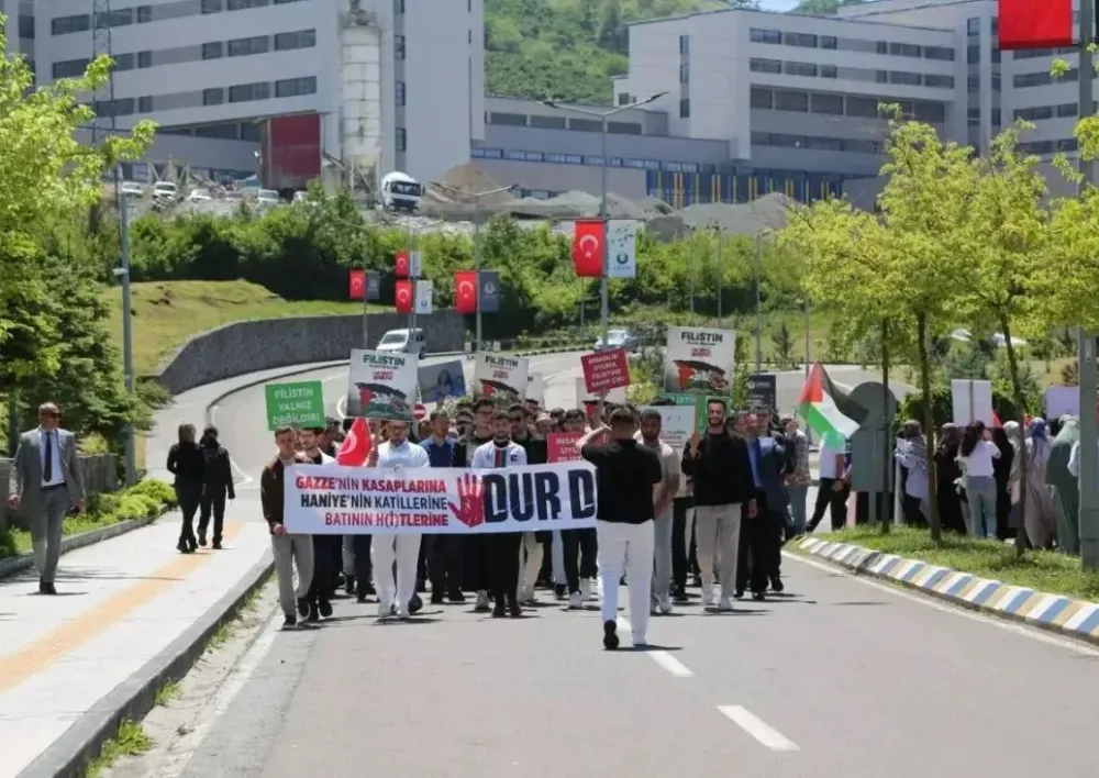 ODÜ’DE FİLİSTİN İÇİN DESTEK YÜRÜYÜŞÜ
