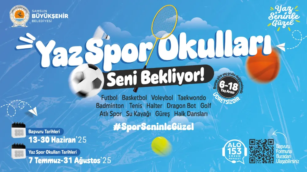 Yaz Spor Okulları için başvurular başladı.