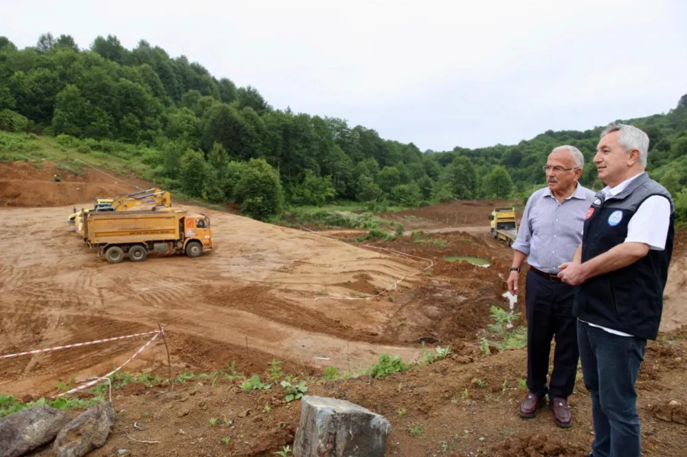 68. Gölet Akören Gölet çalışması yerinde incelendi.
