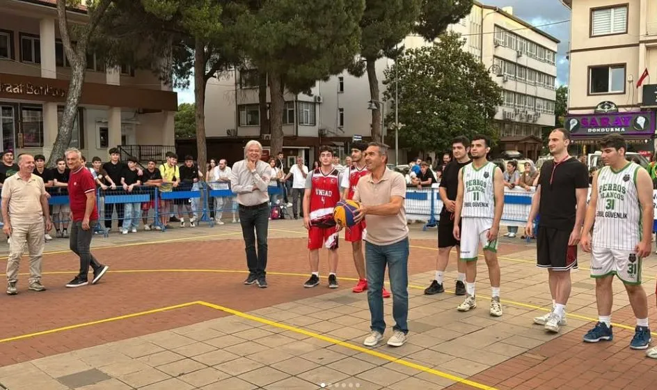 ÜNYE’DE SOKAK BASKETBOLU HEYECANI BAŞLADI