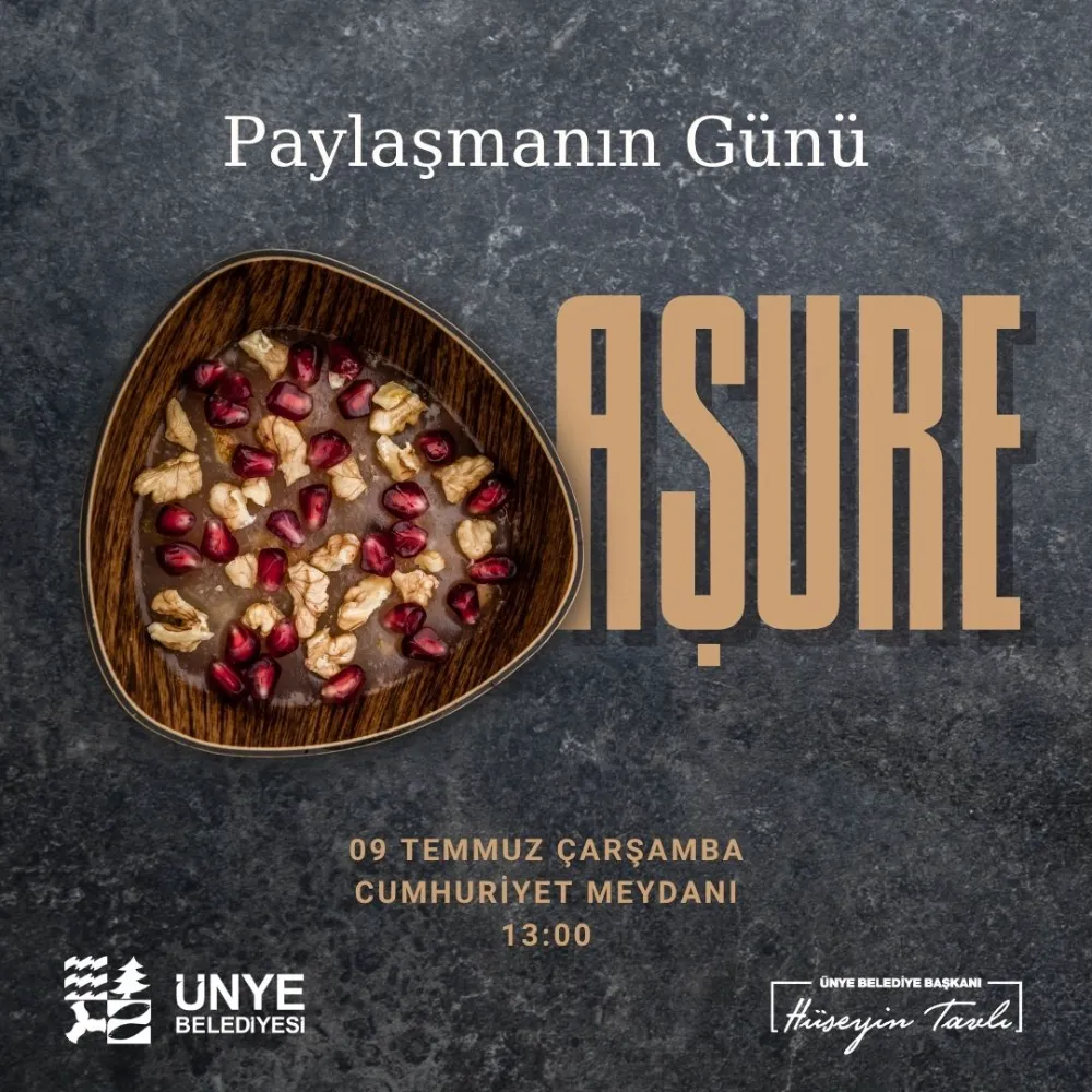 ÜNYE BELEDİYESİ’NDEN AŞURE İKRAMI