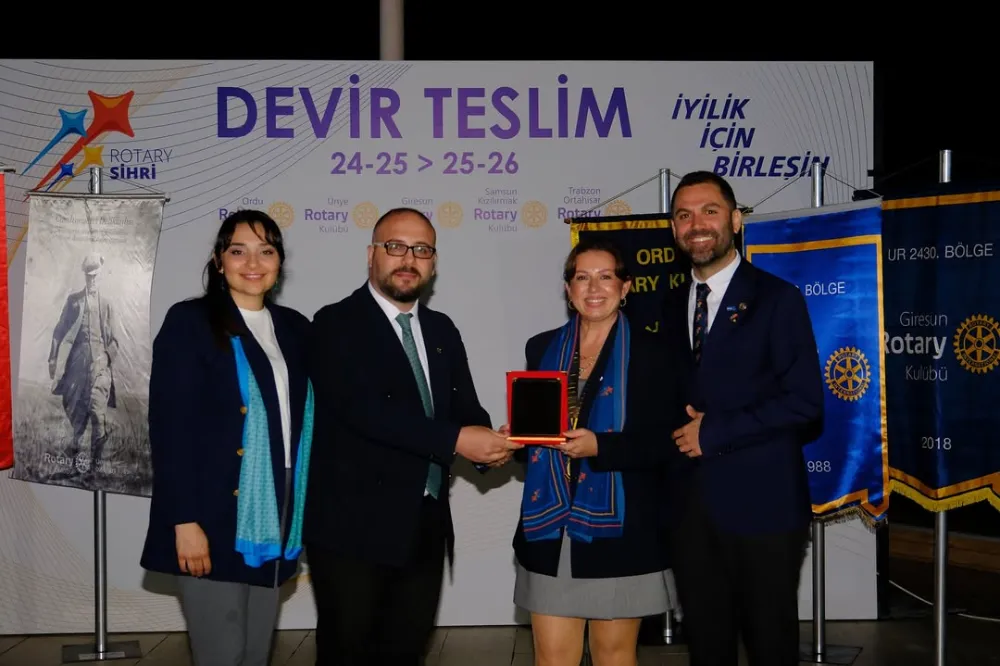 ÜNYE ROTARY DÖNEM BAŞKANI AHMET KARTAL ELLİBEŞ OLDU.