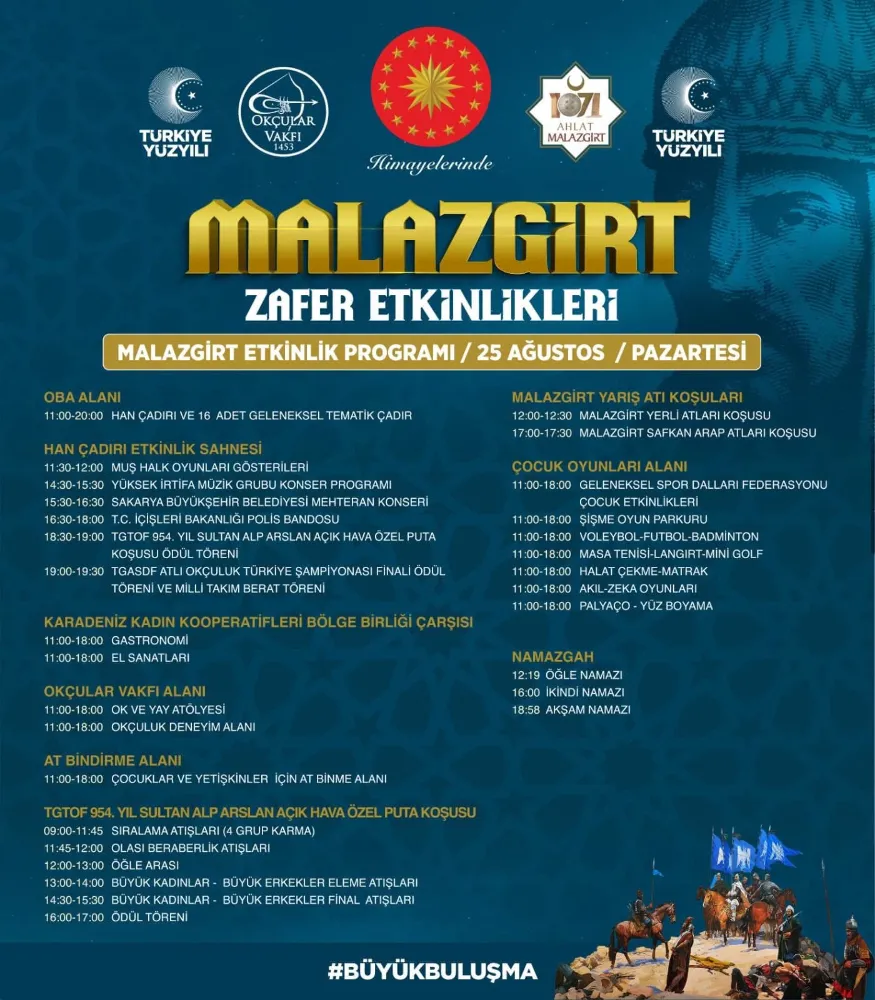 Malazgirt Zaferi’nin 954. Yılı Etkinlikleri Başlıyor