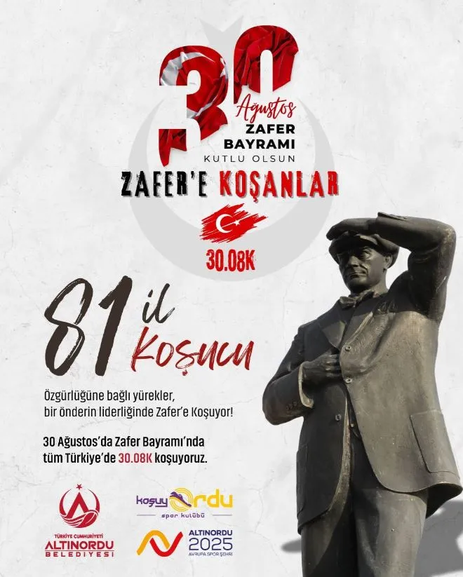 Altınordu’da Zafere Koşu Coşkusu