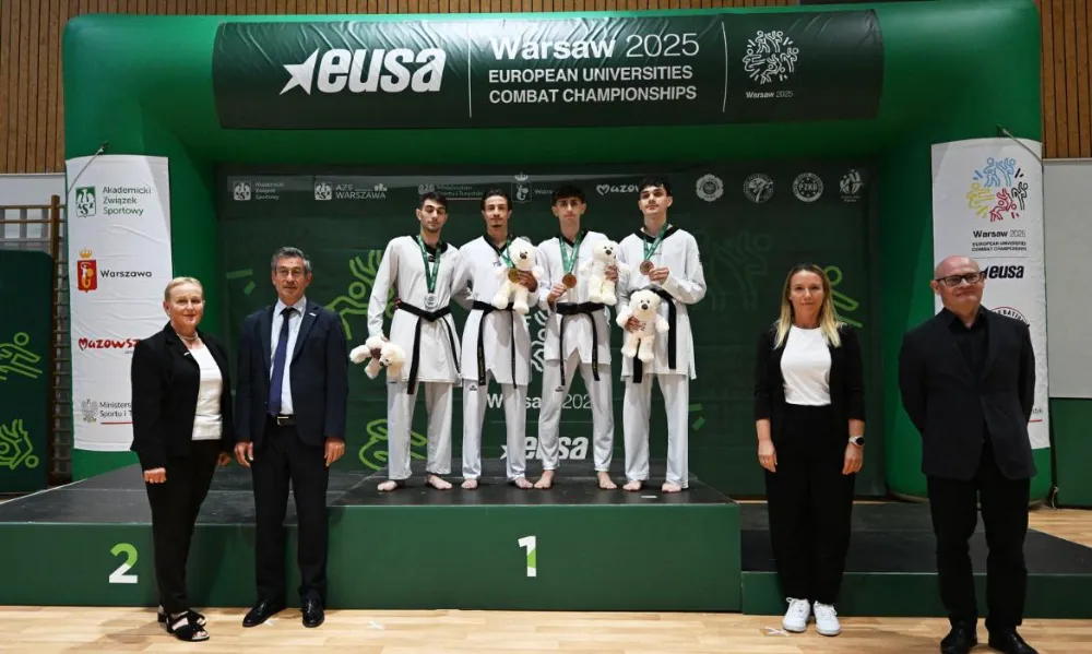 OMÜ, AVRUPA ÜNİVERSİTELER DÖVÜŞ SPORLARI ŞAMPİYONASI’NDA AVRUPA ŞAMPİYONU!