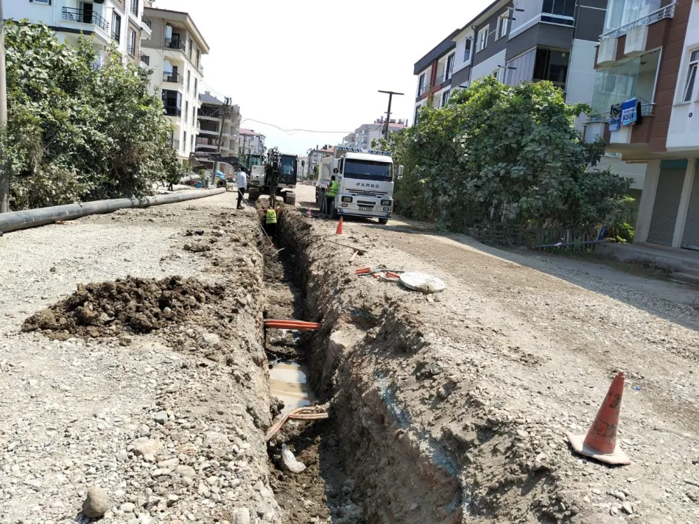 Ordu Büyükşehir Belediyesi, Şehir Hastanesi’nin içme suyu ve kanalizasyon hattı çalışmalarına hız verdi. 
