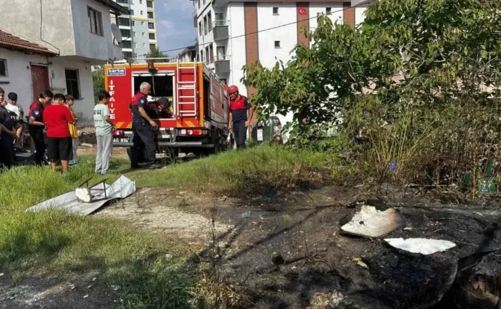 Ünye’de Bahçe Yangını Paniğe Neden Oldu