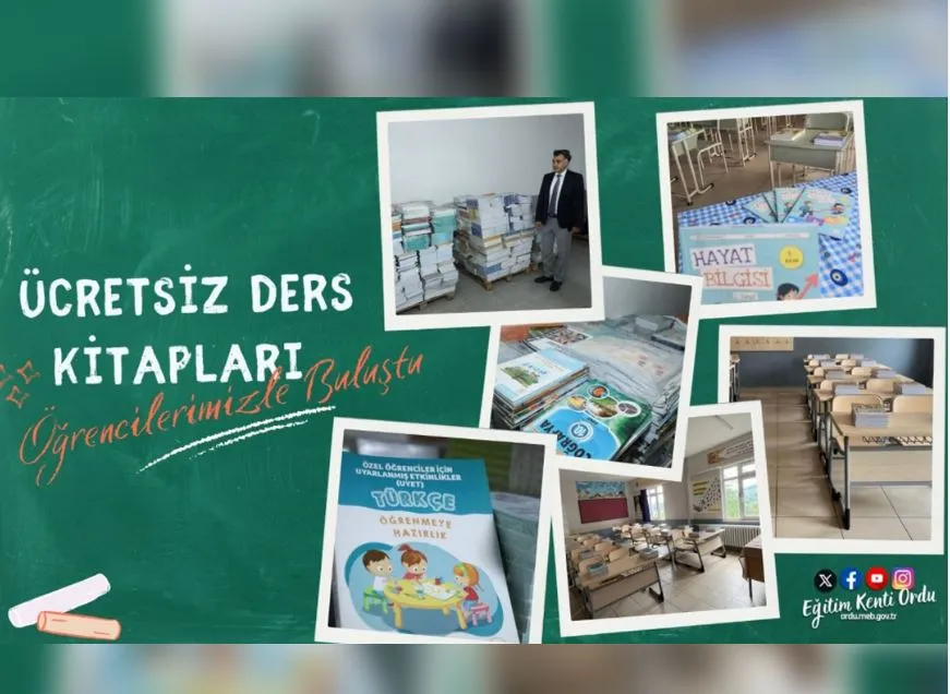 Ücretsiz ders kitapları Ordu’daki öğrencilerle buluştu