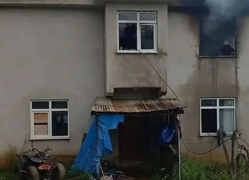 AKKUŞ’TA MUTFAK YANGINI KORKUTTU