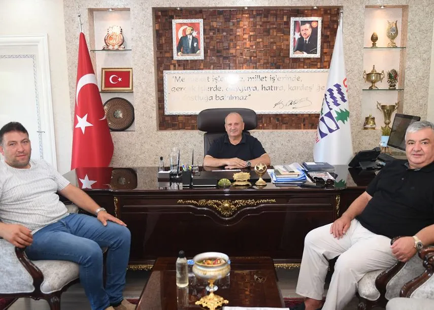 BAŞKAN TAVLI, BAŞKAN USLU’YU AĞIRLADI