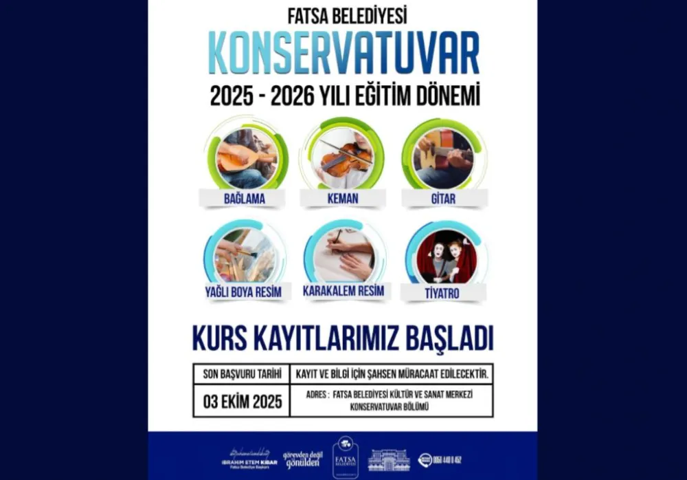 Fatsa’da Konservatuvar Kurs Kayıtları Başladı 