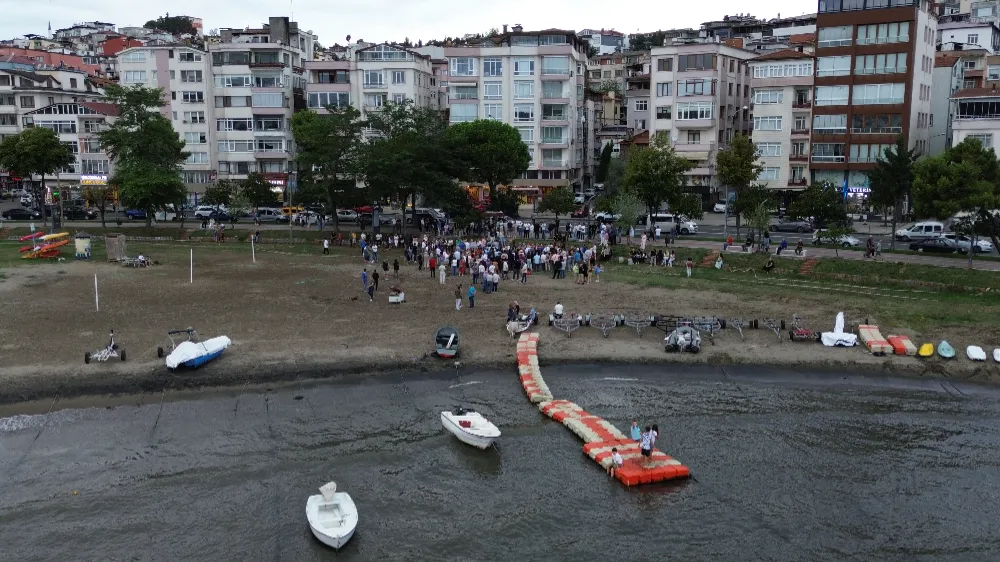 PROJE KARŞITLARI YALI SAHİLİNDE EYLEM İÇİN TOPLANDI